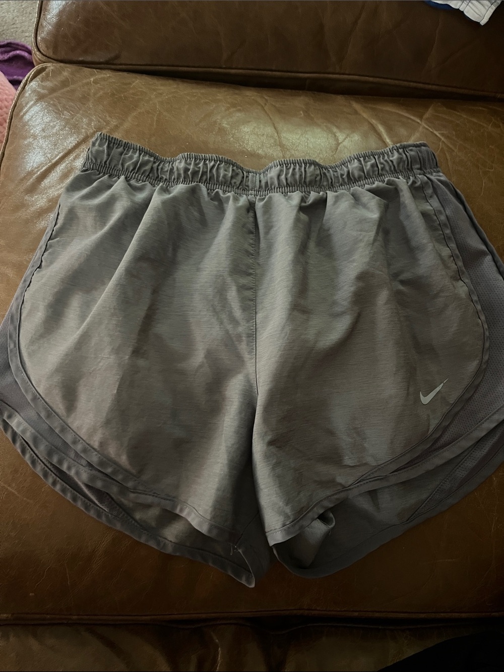 Nike Women's Gray Dri-FIT Running Shorts